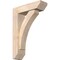 Ekena Millwork Thorton Slat Smooth Bracket w/ Offset Brace, Douglas Fir, 5 1/2"W x 18"D x 26"H BKT0604X18X26THR06SDF - alternate 1